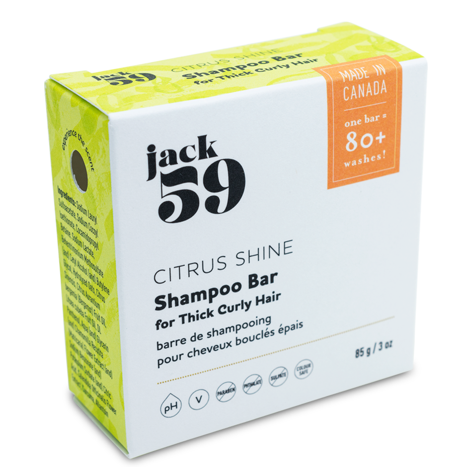 Jack59 Citrus Shine shampoo bar - box