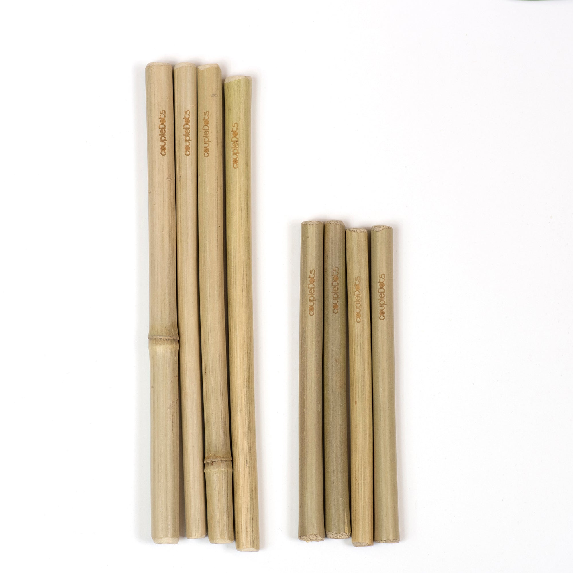 coupleDots Biodegradable Bamboo Drinking Straws - EcoFreax | Think Bigger.