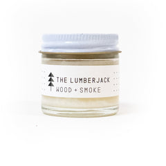 the lumberjack solid perfume balm - wood + smoke | field kit