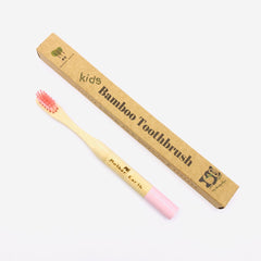 colourful bamboo toothbrushes for kids