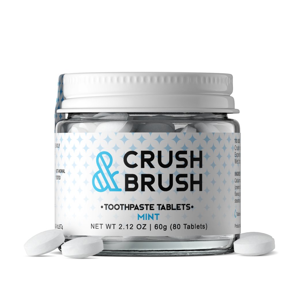 Crush & Brush Organic Toothpaste Tablets | Mint