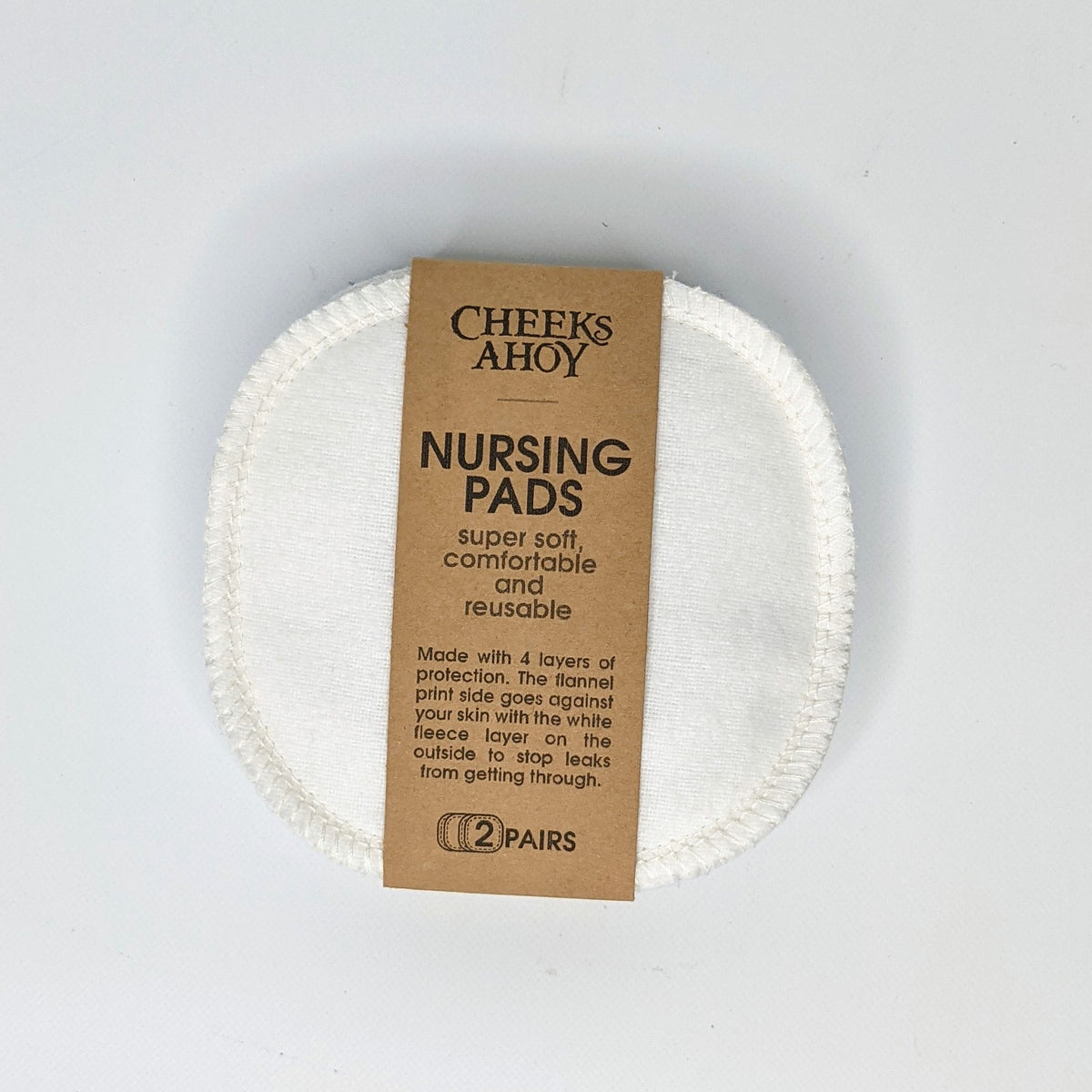 reusable washable nursing pads (2 pairs) | cheeks ahoy