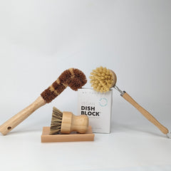 eco friendly biodegradable kitchen dish cleaning set