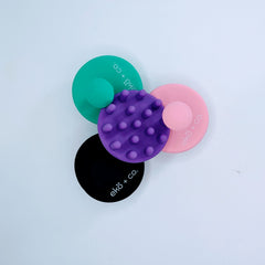 round handheld silicone head massager