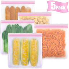 reusable food ziplock sandwich snack freezer bags