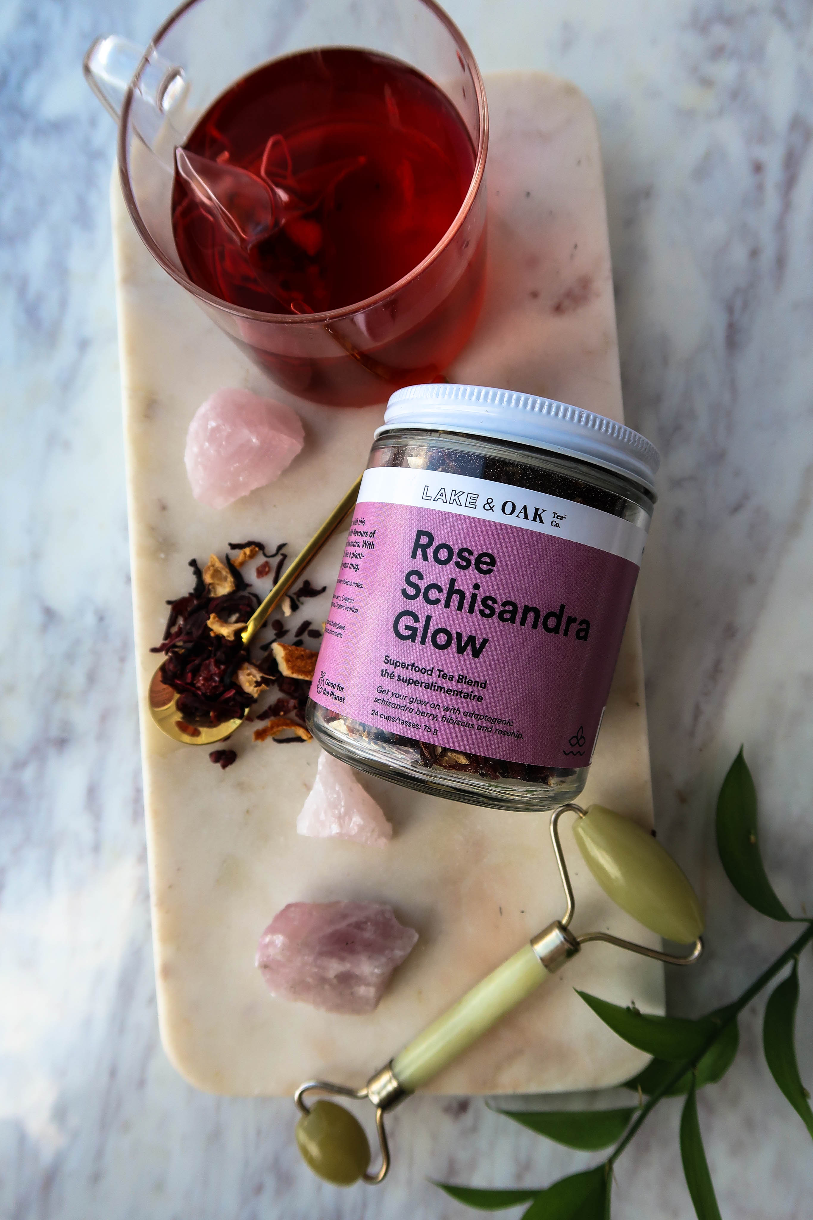 rose schisandra glow - natural organic tea