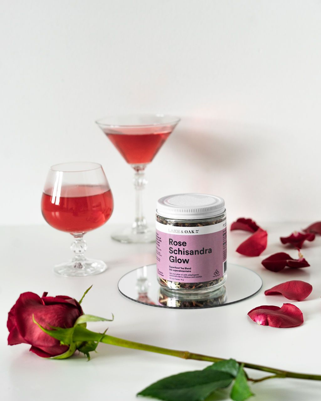 rose schisandra glow - natural organic tea