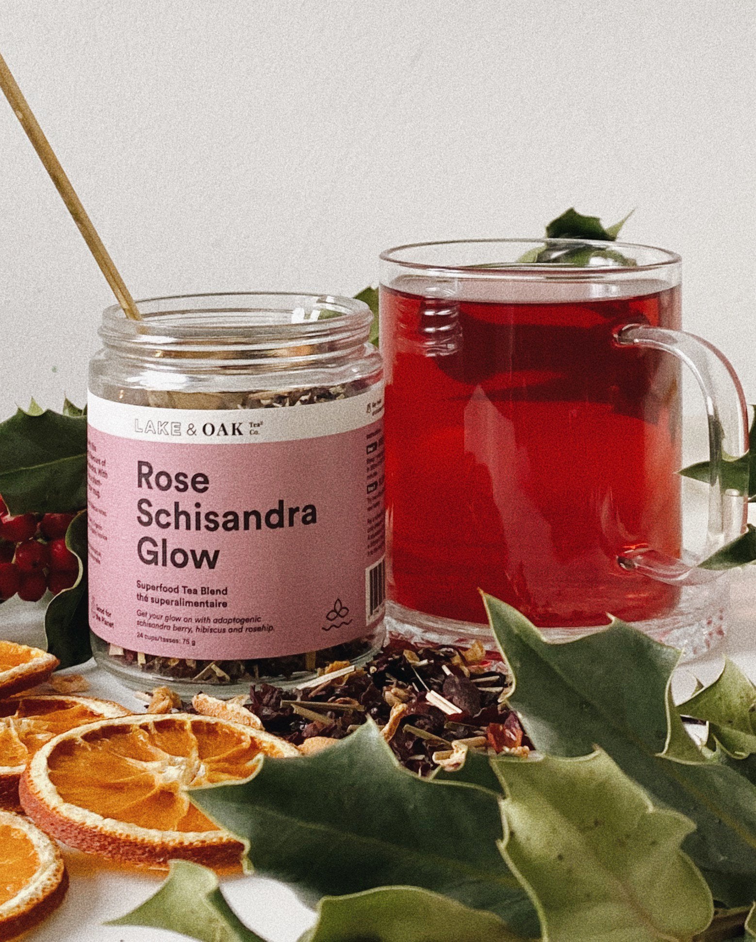 rose schisandra glow - natural organic tea