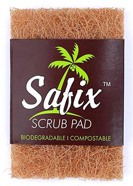 Safix Scrub Pad - Biodegradable Coconut Scrubber - EcoFreax | Think Bigger.