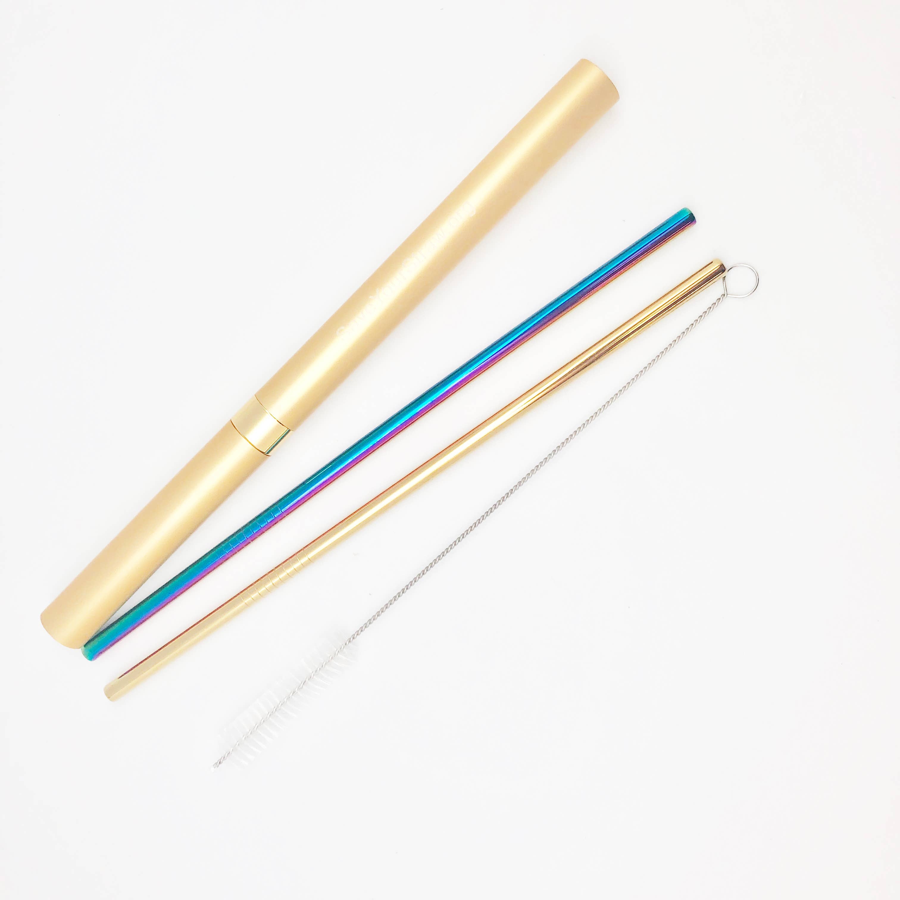 Save My Straw | Two Straw Travel Set with Brush and Case - EcoFreax | Think Bigger.