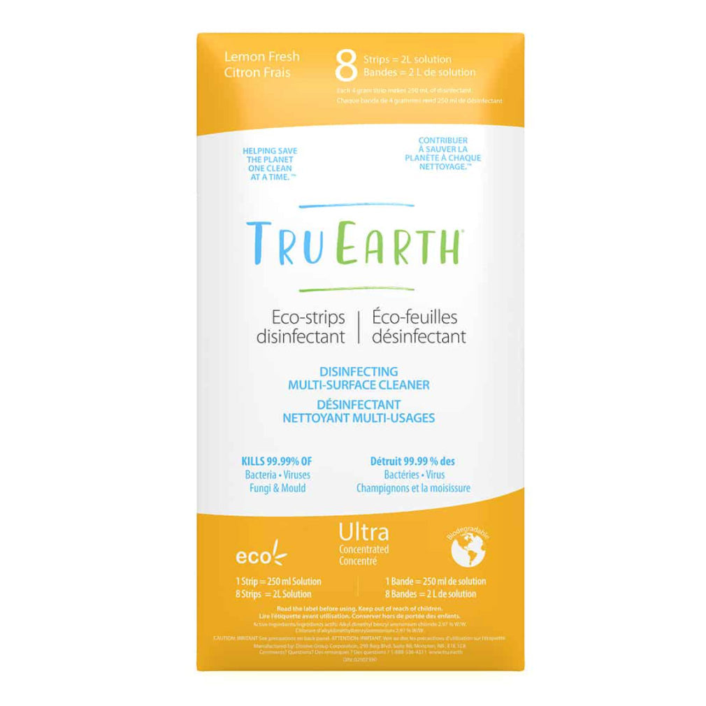 Tru Earth Eco-strips Disinfecting Multi-Surface Cleaner (Lemon Fresh)