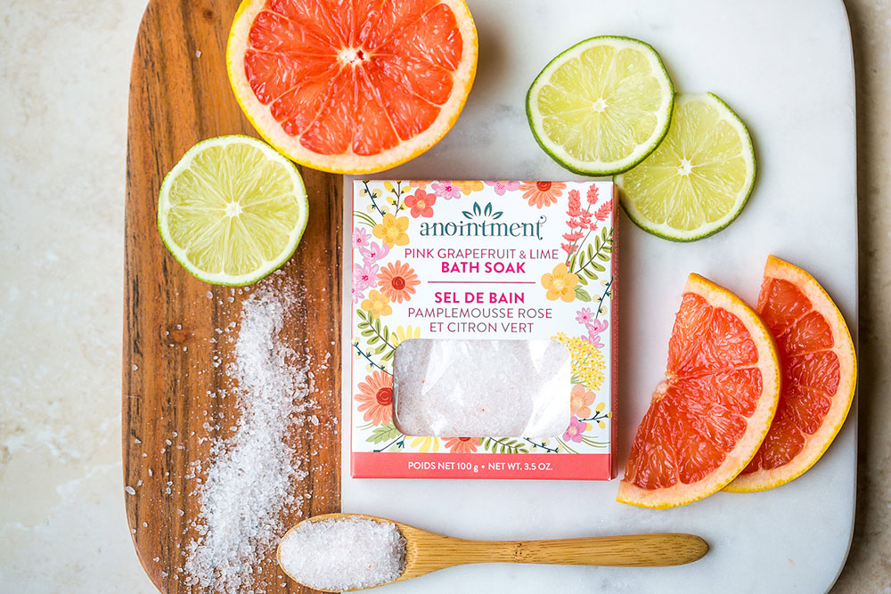 pink grapefruit & lime vegan bath soak