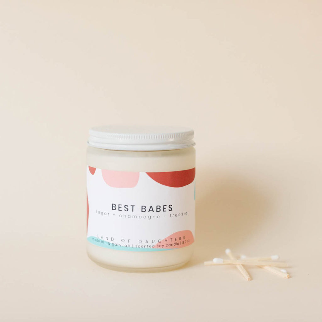 best babes (sugar + champagne + freesia) - all natural organic scented candle