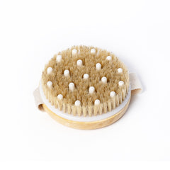 wooden dry body brush