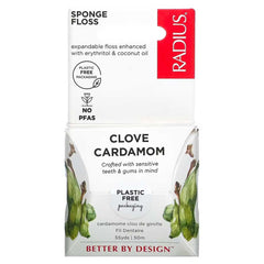 RADIUS Vegan Sponge Adult Floss | Clove Cardamom