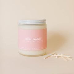 girl gang (cotton candy + lime) - all natural organic scented candle