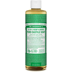 organic pure castile liquid soap - hemp almond | Dr. Bronner's