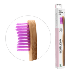 humble brush adult - purple, medium bristles