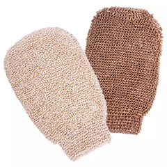 bath hemp fiber body exfoliating scrubber glove