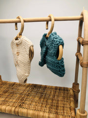 Handmade Rattan Doll Clothes Hangers (set of 3)