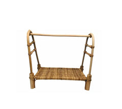 doll rattan clothes rack