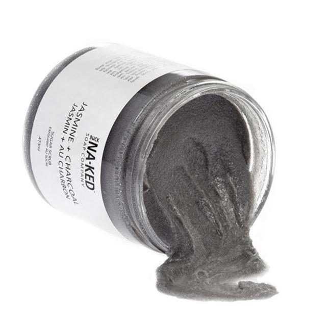 Buck Naked | jasmine + charcoal sugar scrub - EcoFreax | Think Bigger.