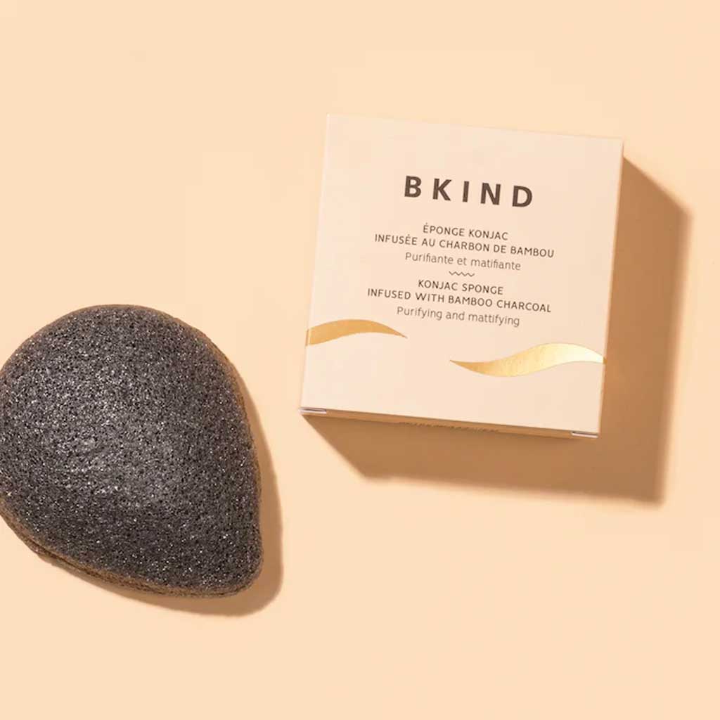 konjac sponge with bamboo charcoal