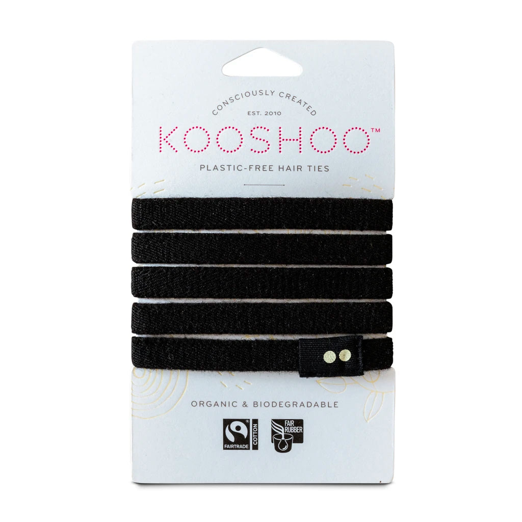 biodegradable plastic-free hair ties | kooshoo