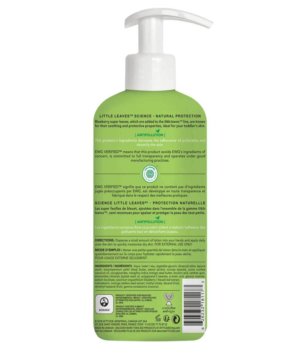 little leaves hypoallergenic kids body lotion - watermelon & coco | attitude