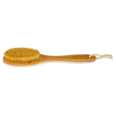 sisal long handle dry body brush with rope