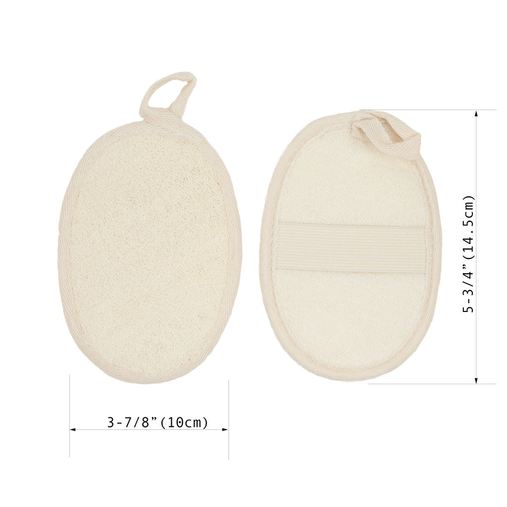 exfoliating loofah pad body scrubber