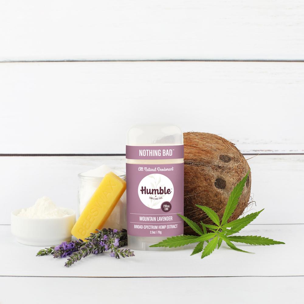 All Natural CBD Deodorant - Mountain Lavender with Hemp Extract