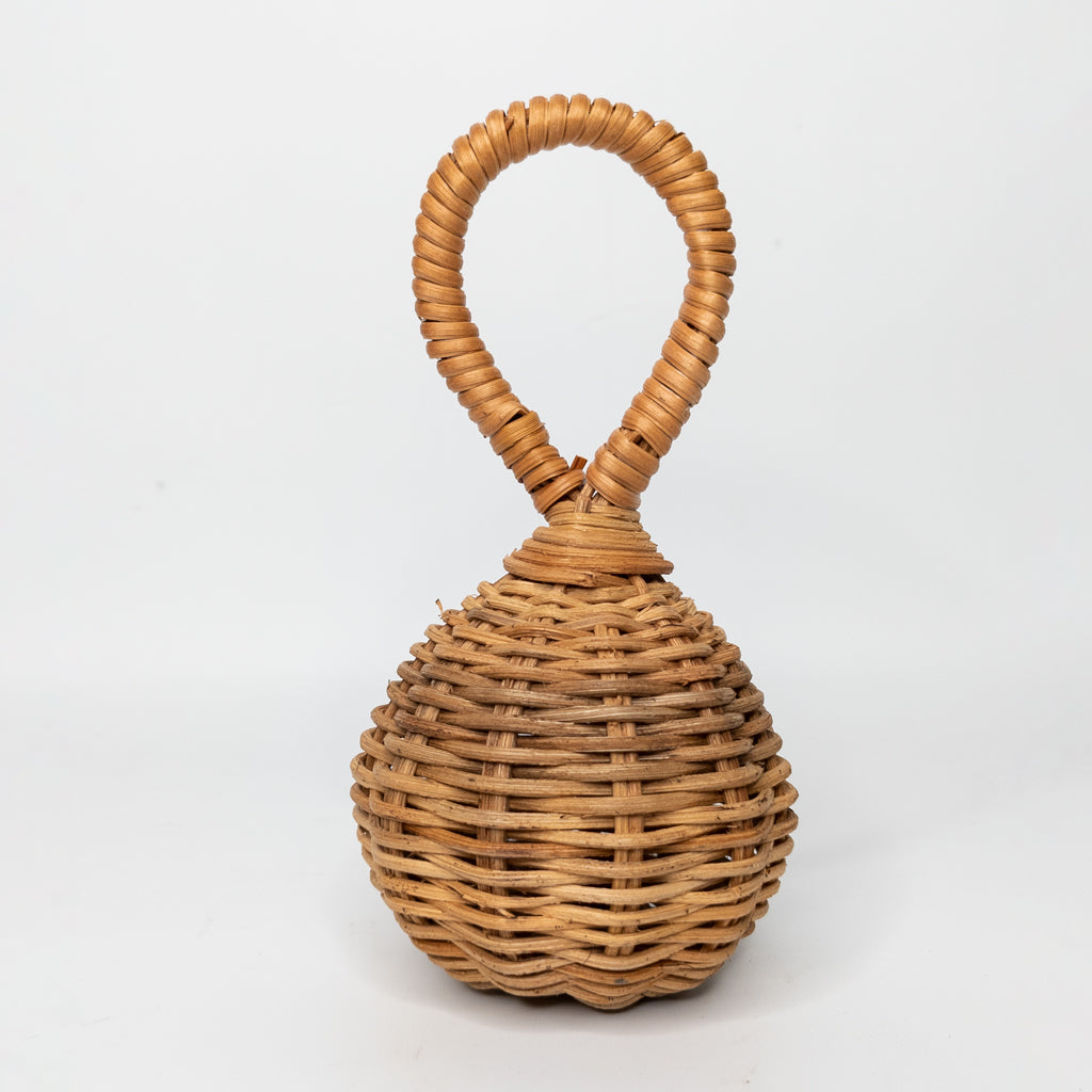 handmade natural rattan rattle - wicker toy