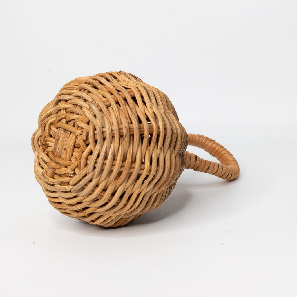 handmade natural rattan rattle - wicker toy