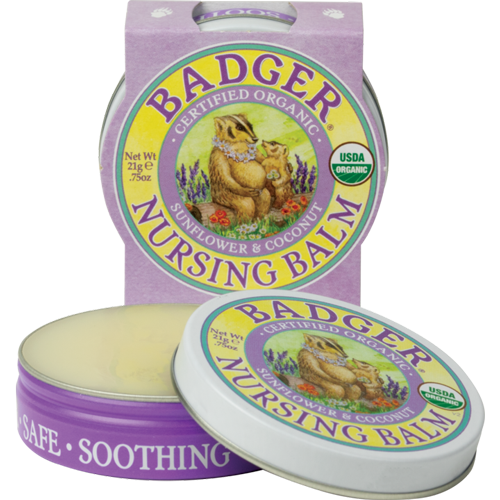 organic nursing balm - breastfeeding cream for sensitive nipples