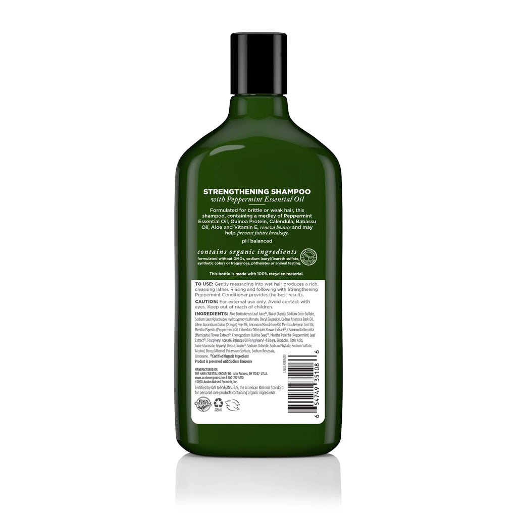 peppermint strengthening shampoo | avalon organics