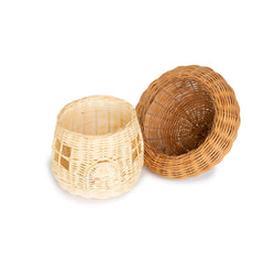 rattan mushroom house basket decor