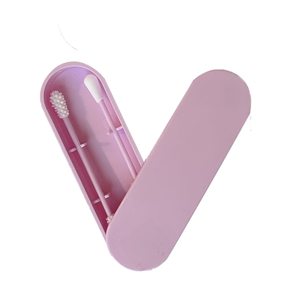 Reusable Ear/Make-Up Swab | 2 PCS Silicone Swabs with Case