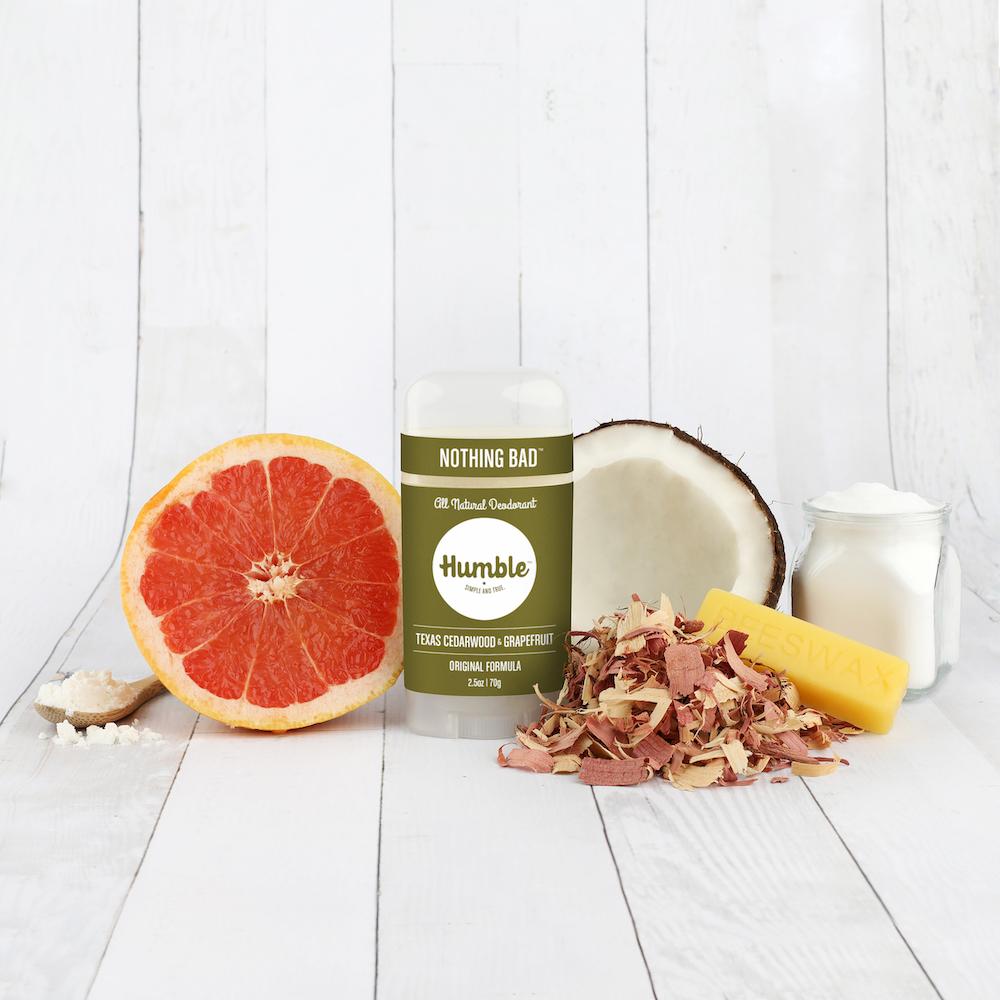 Humble all natural deodorant - texas cedarwood & grapefruit