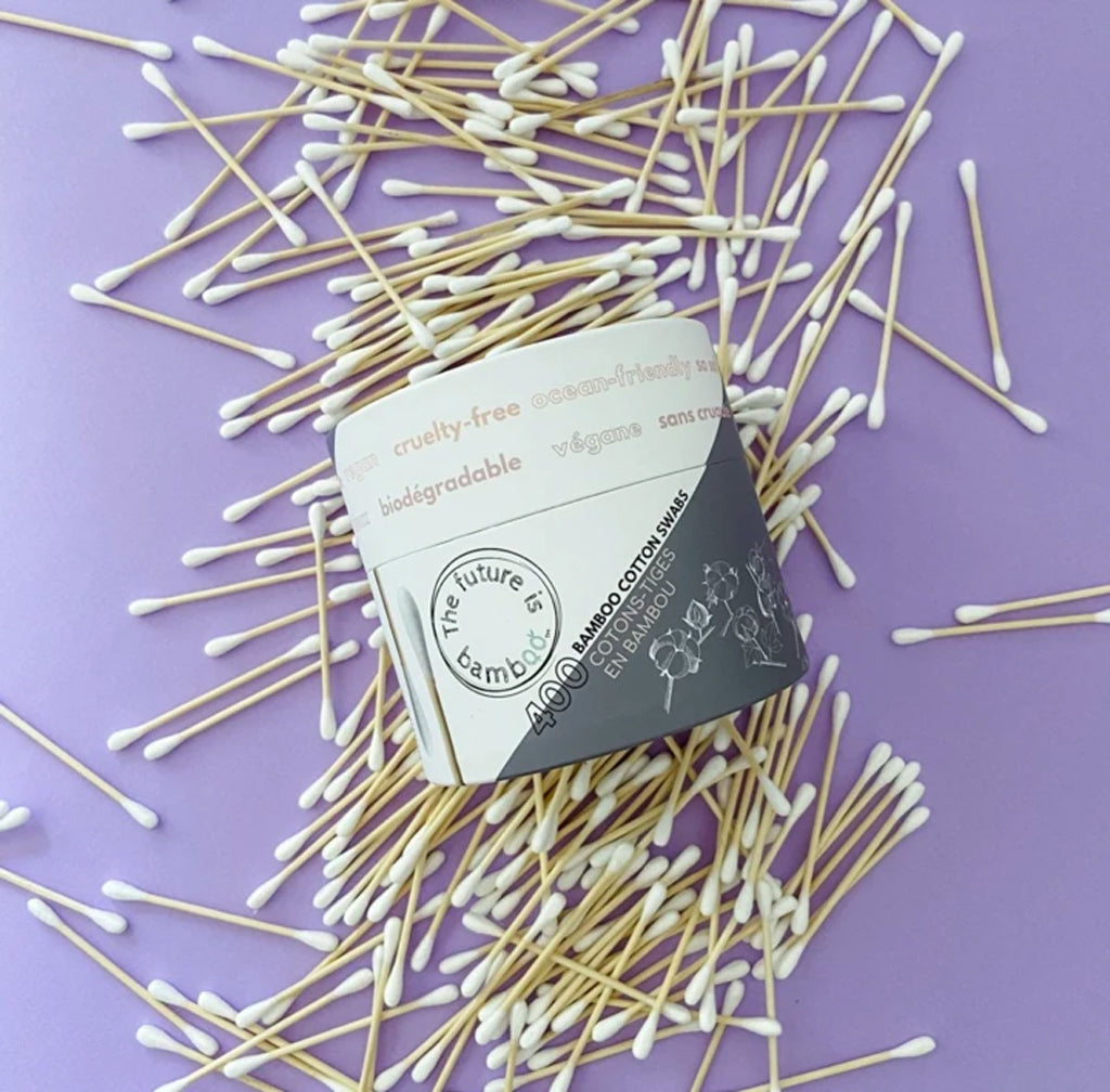 biodegradable cotton swabs - 400 count | the future is bamboo