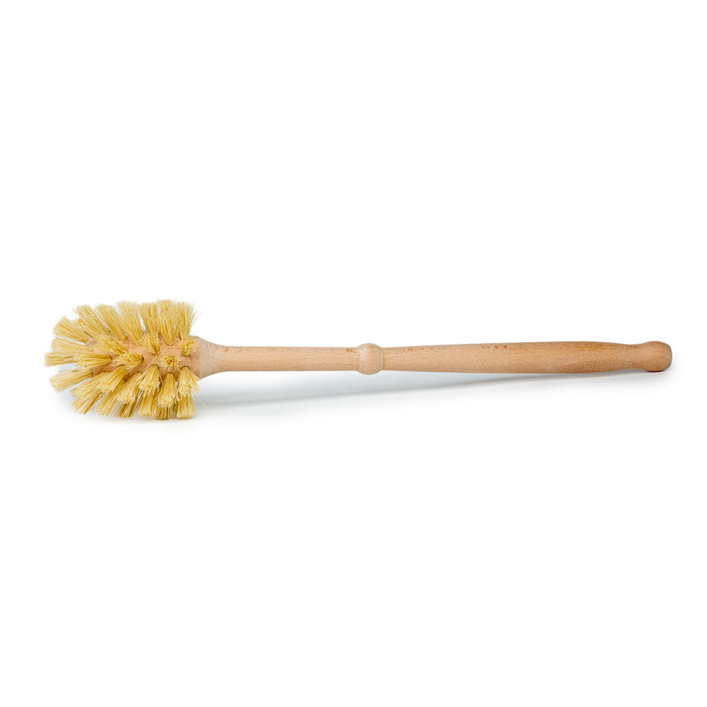 wooden bathroom toilet bowl brush and holder