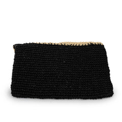 venice - raffia envelope clutch bag