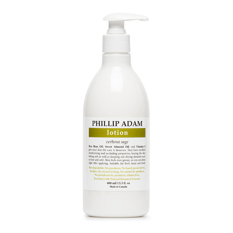 verbena sage organic hand and body lotion | phillip adam