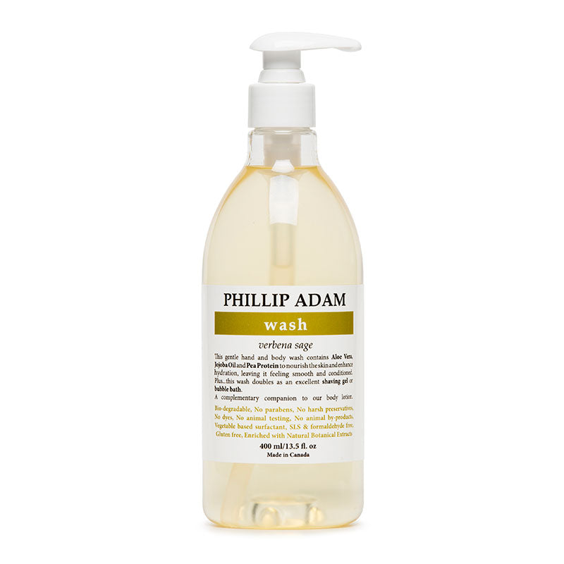 verbena sage organic hand and body wash | phillip adam