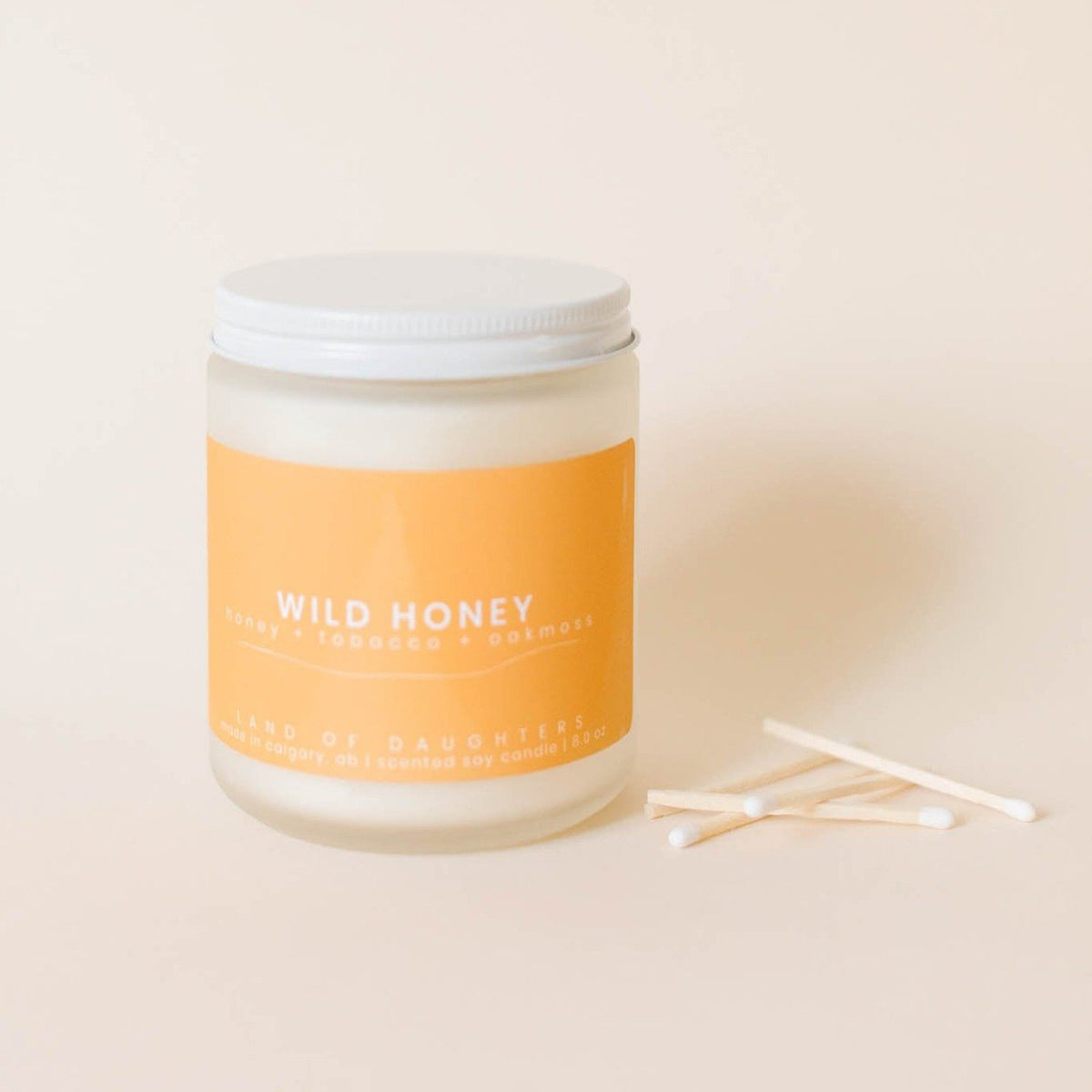 wild honey (honey + tobacco + oakmoss) - all natural organic scented candle