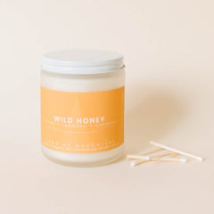 wild honey (honey + tobacco + oakmoss) - all natural organic scented candle