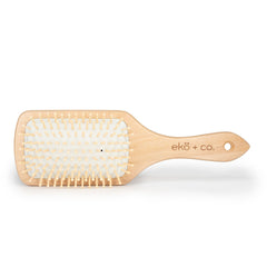 wooden paddle hair brush