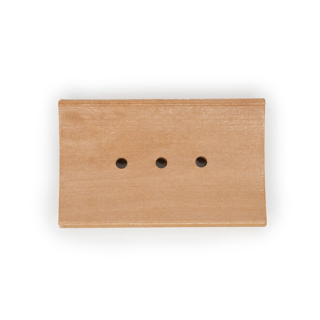 beech wood soap dish - contemporary