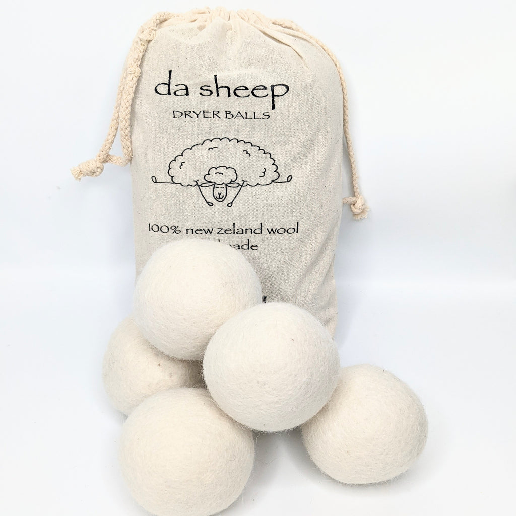Organic Softener Wool Dryer Balls (set of 6)